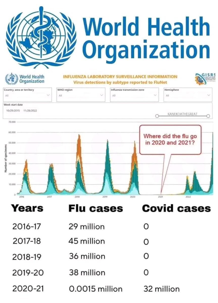 WHO Covid vs. Flu Chart